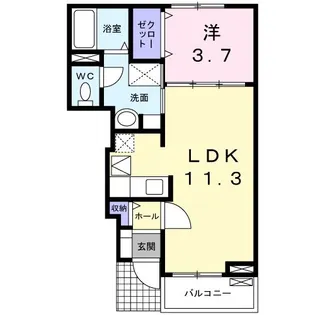 クラシカル・ヒル・ハーモニーII【1階】の間取り