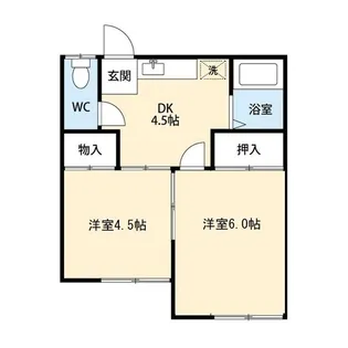 富士見荘【2階】の間取り