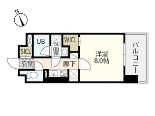 BANKARA PLACE【5階】の間取り