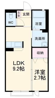 サンメゾンB【1階】の間取り