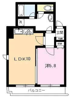 カーサ・イズミダ【2階】の間取り