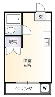 サンコート桜井【1階】の間取り