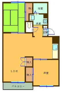 クイーンズヒル常盤平I【3階】の間取り