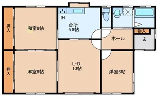 宮城県柴田郡大河原町字西桜町【一戸建】の間取り