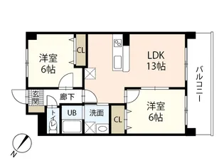 JRBハイツ高陽【3階】の間取り