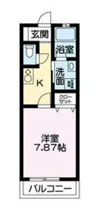 クレストヒル【1階】の間取り