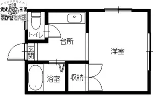 グリーンアパートクスノキ【1階】の間取り