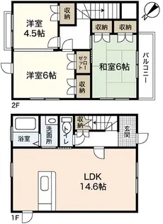 広島県広島市安佐南区川内6【一戸建】の間取り