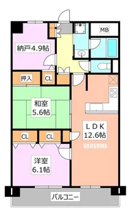 本駒込Kマンション【5階】の間取り