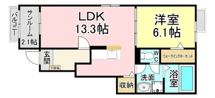 福岡県北九州市小倉南区横代東町3【アパート】の間取り