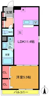 へーベルメゾン西葛西 E【1階】の間取り