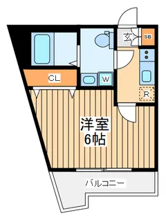 カーサフェリーチェ妙蓮寺【1階】の間取り
