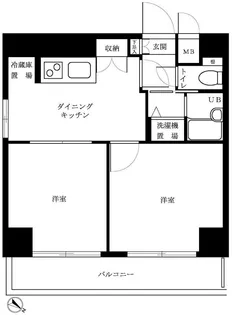 ルーブル中野南台【6階】の間取り