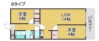 おりおのサニーハイツ【4階】の間取り