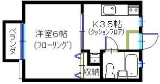 ソリッドリファイン善行 壱番館【2階】の間取り