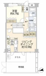 クレッセント二子玉川アッサンブラージュ【1階】の間取り