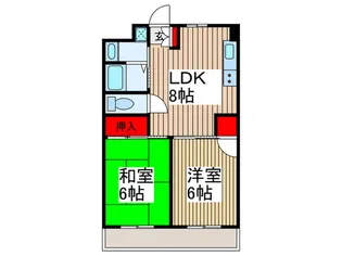 セジュールド.ミワ弐番館【1階】の間取り