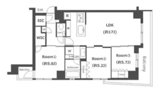 オープンレジデンシア代々木公園【4階】の間取り
