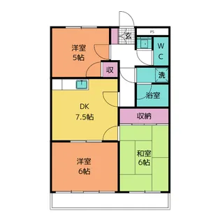 マンションフレンドリー【3階】の間取り