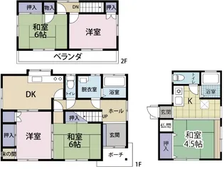 静岡県富士市今泉【一戸建】の間取り
