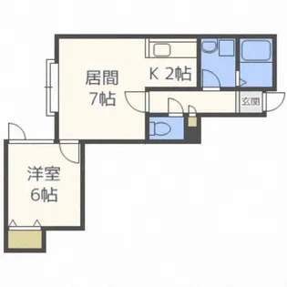 フォート・デルッシ新発寒【2階】の間取り