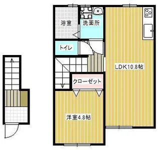 山形県山形市あこや町2【アパート】の間取り