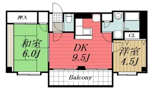 千葉県千葉市中央区長洲1【マンション】の間取り