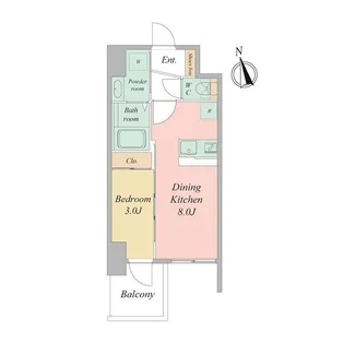 大阪府大阪市浪速区日本橋東1【マンション】の間取り