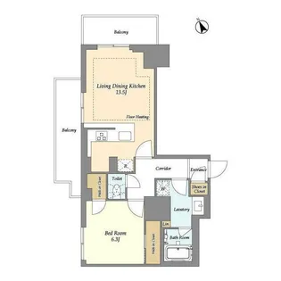 東京都荒川区西日暮里2【マンション】の間取り