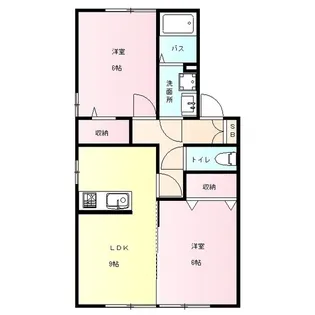 クレアージュ【1階】の間取り