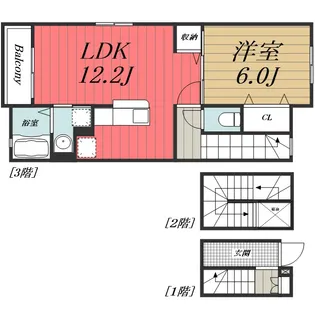 千葉県千葉市若葉区若松町【アパート】の間取り