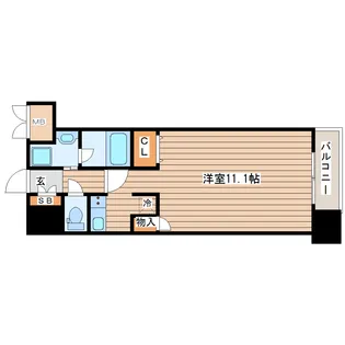 1Rの間取り画像