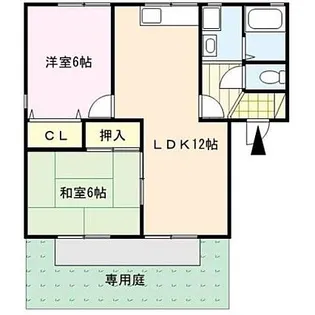 アーバンライフ津福【1階】の間取り