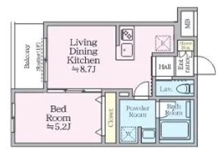 アイル グランデ赤羽【5階】の間取り
