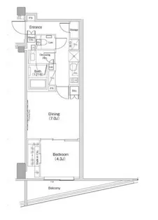 東京都目黒区青葉台3【マンション】の間取り