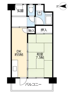 UR中百舌鳥公園【7階】の間取り