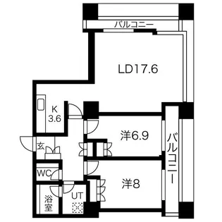 グランパークハイツ【27階】の間取り