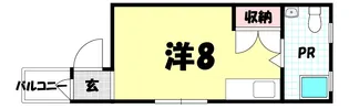 プリティハイツ【1階】の間取り