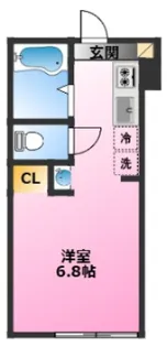 ベルビューアベニュー元住吉【1階】の間取り