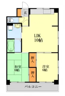 広島県広島市中区西十日市町【マンション】の間取り