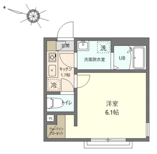 グランステージ川崎【3階】の間取り