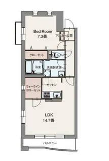東京都八王子市西片倉1【マンション】の間取り