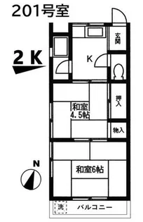 進士荘【2階】の間取り