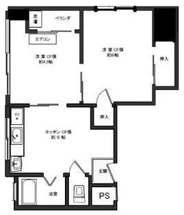 清澄マンション【8階】の間取り