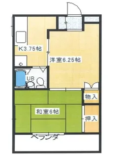 サンビレッジ東越谷【2階】の間取り