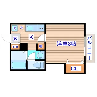 アスコット保春院【2階】の間取り