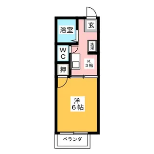 コスモハイツ長池【2階】の間取り