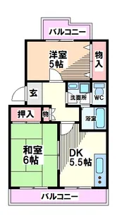 東京都国立市北2【マンション】の間取り