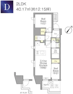 エル・セレーノ横浜関内プリマ【4階】の間取り