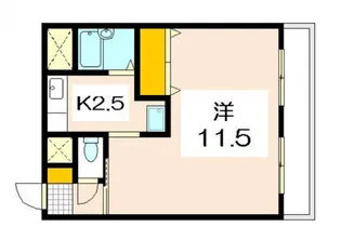 メゾンド楠木第2山田ビル【3階】の間取り